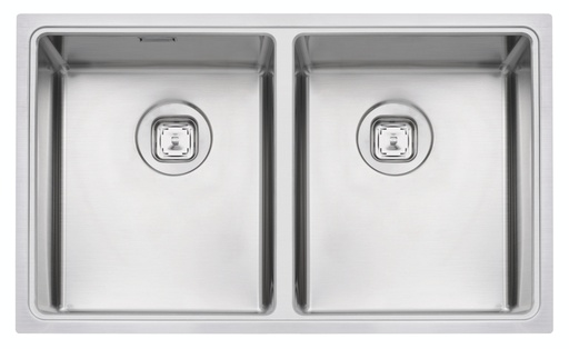 [94009103] LAVAPLATOS DOBLE QUADRUM 2C 34, DESIGN COLLECTION, EN ACERO INOX., 77X46 CM