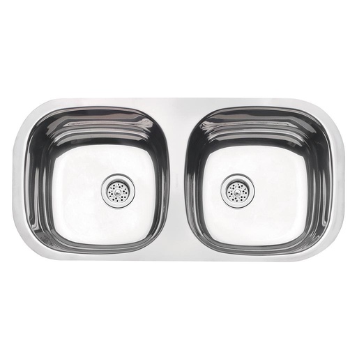 [94061400] LAVAPLATOS ISIS 2C 34 BL, PERFECTA, DE EMPOTRAR, EN ACERO INOX., 78X39.80 CM