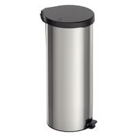 [94538730] BASURERO NEW 30 L, CON PEDAL,  EN ACERO INOX. 