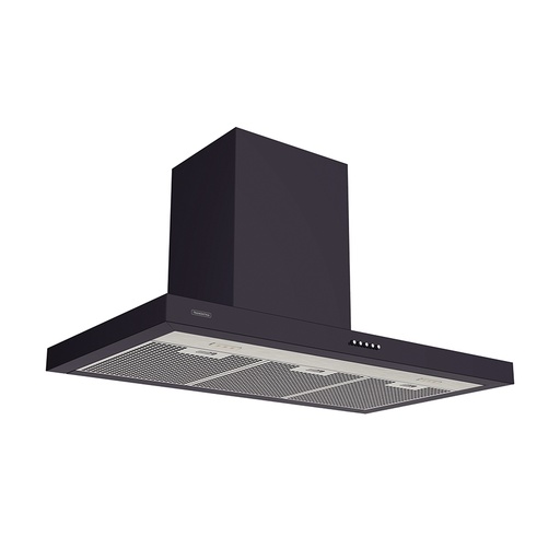 [95800033] CAMPANA DE PARED NEW DRITTA BLACK 90 EN ACERO INOX