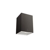 [95800037] CAMPANA DE ISLA SILENT SQUARE BLACK 40 EN ACERO INOX. SCOTCH BRITE