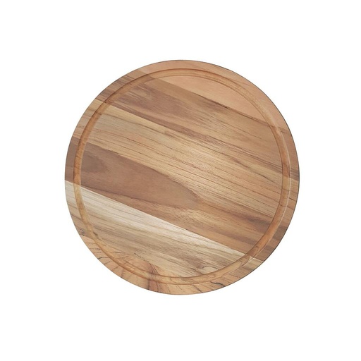 [13511052] PLATO DE MADERA  Ø26 CM. PARA CHURRASCO