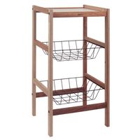 [13559072] FRUTERO RACK 36X34X76 CON ESTANTE Y DOS CANASTAS