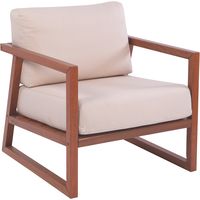 [14607371] POLTRONA DE MADERA DE JATOBA CON RESPALDO DE MADERA LANATI