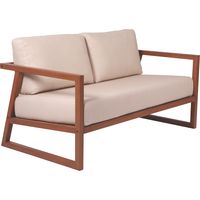 [14608371] SOFA DE 2 PLAZAS LANATI CON RESPALDO DE MADERA