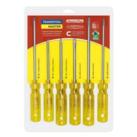 [41530506] JUEGO DE DESTORNILLADORES 6 PIEZAS MASTER PLUS