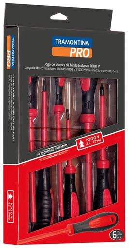 [44315406] JUEGO DE DESTORNILLADORES AISLADOS IEC 60900 - 6 PIEZAS PRO