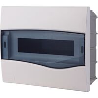 [56300003] CUADROS PARA DISTRIBUICION DE EMPOTRAR CON TAPA TRASPARENTE - CAPACIDAD 12 DIN / 8 NEMA