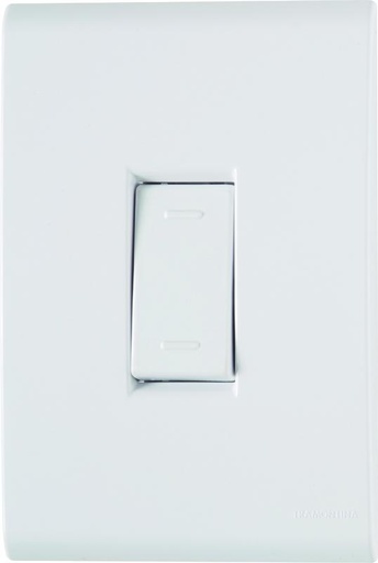 [57170002] CONJUNTO ARMADO INTERRUPTOR CONMUTADOR 10A 250V BLANCO LIZ