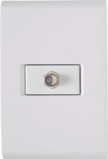 [57170017] CONJUNTO ARMADO TOMA TV/SAT COAXIAL BLANCO LIZ