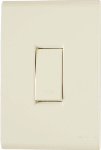 [57171001] CONJUNTO ARMADO INTERRUPTOR SIMPLE 10A 250V BEIGE LIZ