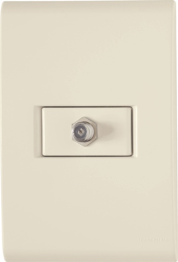 [57171017] CONJUNTO ARMADO TOMA TV/SAT COAXIAL BEIGE LIZ