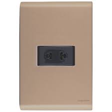 [57172014] CONJUNTO ARMADO TOMACORRIENTE 2P UNIVSERSAL 10A-15A 250V ORO VIEJO LIZ