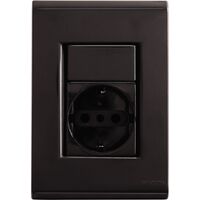 [57173023] TOMACORRIENTE SCHUCKO 2P+T 16A LIZ GRAFITO