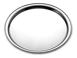 [61413350] BANDEJA REDONDA EN ACERO INOXIDABLE Ø 35 CM. SERVICE