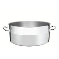 [62643450] OLLA EMPRESARIAL SIN TAPA CON FONDO TRIPLE DE ACERO INOXIDABLE 35 L. Ø 45CM