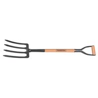 [77119344] TRINCHE PARA TIERRA, 4 DIENTES, MANGO DE MADERA 74 CM