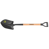 [77470424] PALA REDONDA TIPO AMERICANA, MANGO DE MADERA 71 CM, EMPUÑADURA PLASTICA