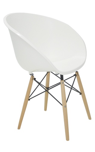 [92081010] SILLON BLANCO BASE 3D ELENA