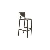 [92137109] SILLA ALTA BAR MARRON SOFIA