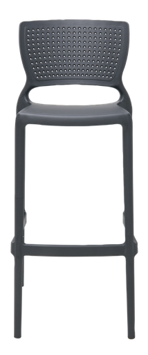 [92138007] SILLA ALTA BAR GRAFITO SAFIRA